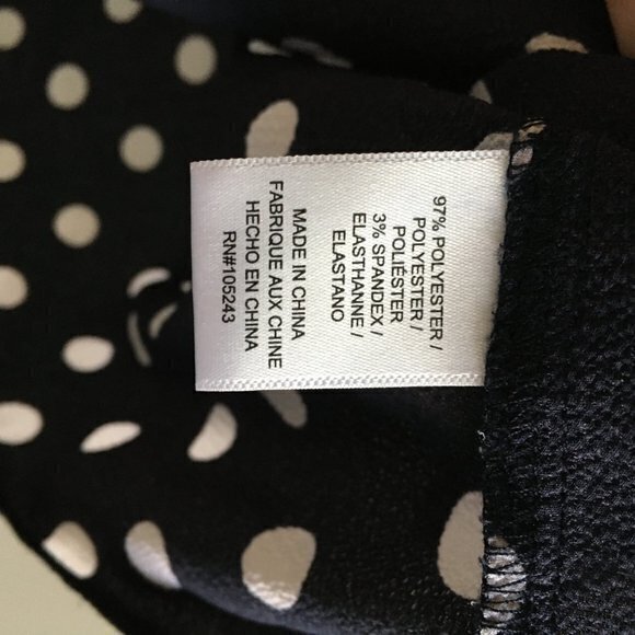 BOBEAU Polka Dots Blouse Bat Ruffle Sleeve Top - Picture 5 of 7